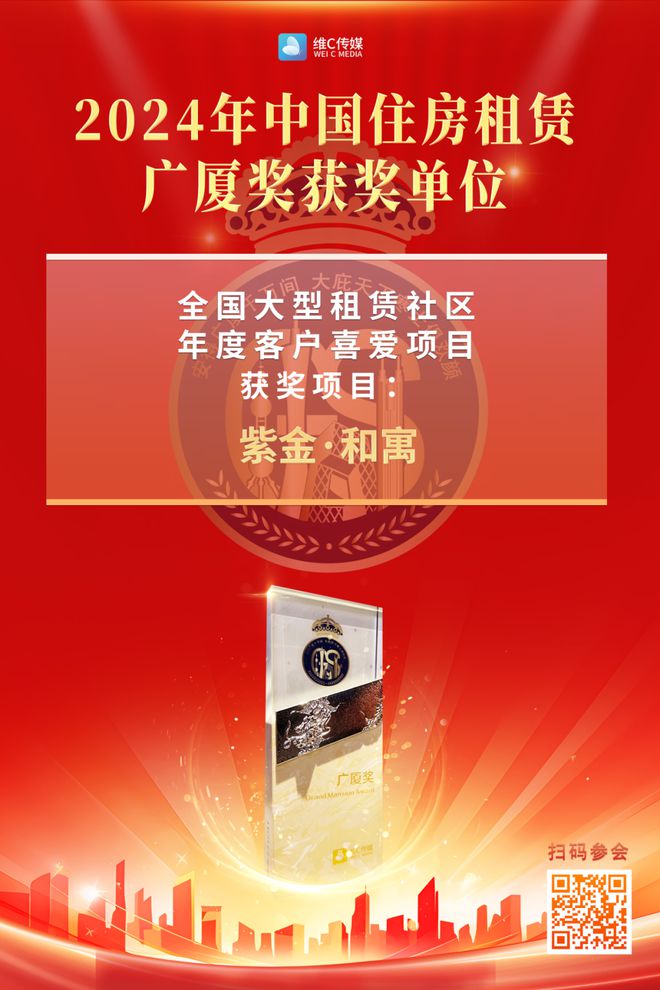 成员动态 紫金商业喜获2024年中国住房租赁广厦奖两项荣誉！(图2)