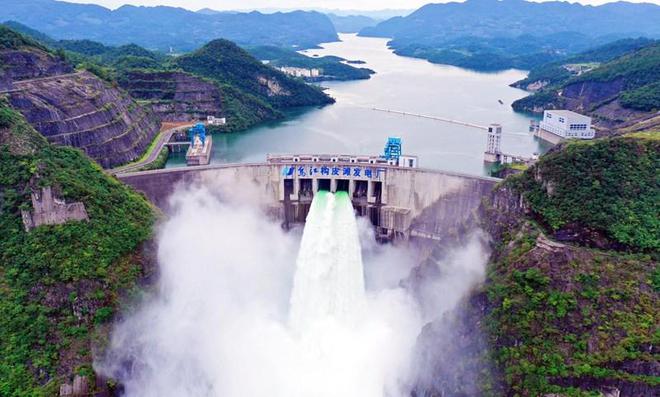 水电九局参建的贵州乌江构皮滩水电站荣获中国土木工程詹天佑奖(图3) 水电九局参建的贵州乌江构皮滩水电站荣获中国土木工程詹天佑奖(图3)