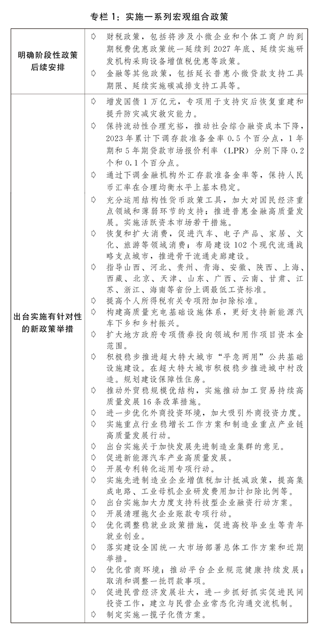 关于2023年国民经济和社会发展计划执行情况与2024年国民经济和社会发展计划草案的